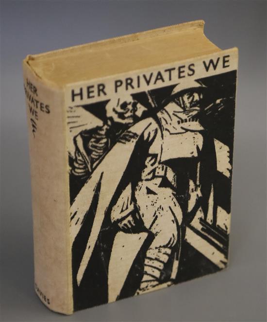 First World War Poetry and Prose. Manning, Frederic - Her Privates We, 8vo, original pictorial linen, G.P. Putnam